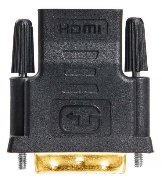 Адаптер Buro HDMI-19M(F)/DVI-D(M) с позол. конт.