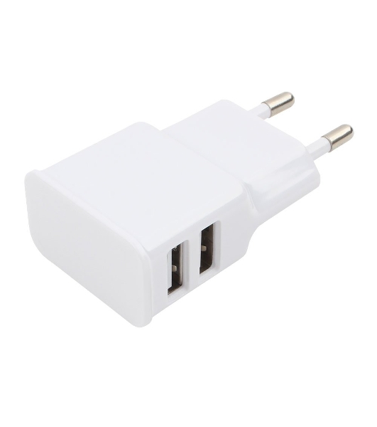 Сетевое зарядное устройство Cablexpert MP3A-PC-11 100/220V - 5V USB 2 порта, 2.1A, белый