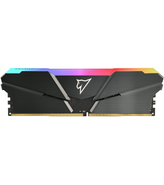 Оперативная память NETAC Shadow, DDR4, 16GB (1x16GB), 3200MHz, CL16, DIMM, с радиатором, RGB, серый