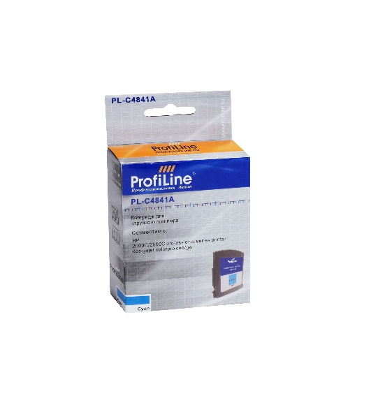 Картридж струйный ProfiLine PL-C4841A №10 для принтеров HP 2000C/2500C Designjet Colorpro cad/ga Cyan водные