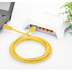 Патч-корд Greenconnect UTP прямой ethernet 0.5m cat.5е, RJ45, литой (Желтый) (GCR-LNC02-0.5m), фото7