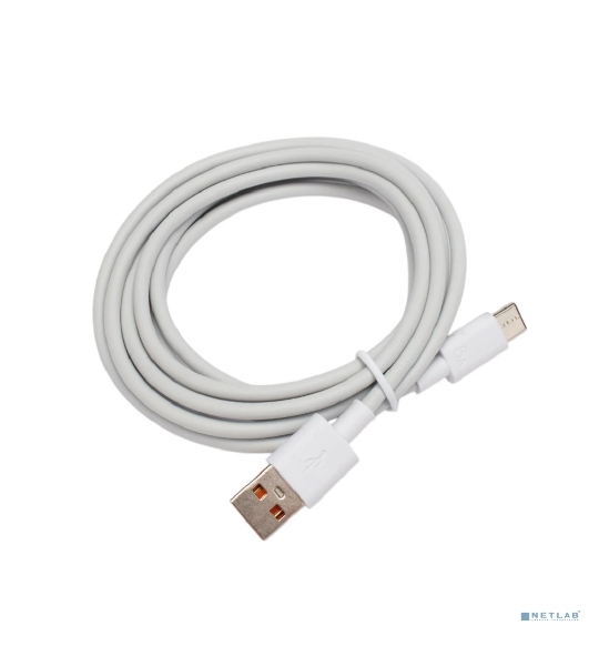Кабель USB2.0 Cablexpert CC-USB2-AMCM-66W-1.8M-W, AM/Type-C, 6A, 66Вт, QC3.0, 1.8м, медь, белый, пакет