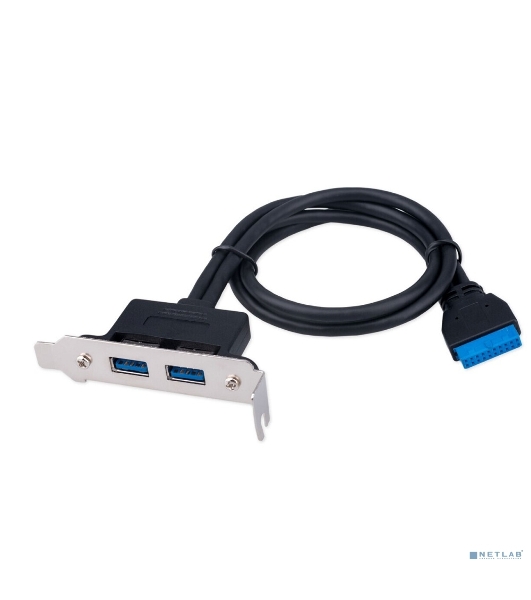Планка USB 3.0 на заднюю панель низкопрофильная Cablexpert CC-USB3-RECEPTACLE-LP, 2 порта USB