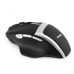 Мышь беспроводная Crown Gaming CMXG-801 черный, 1600 dpi, радиоканал, USB, кнопки - 7