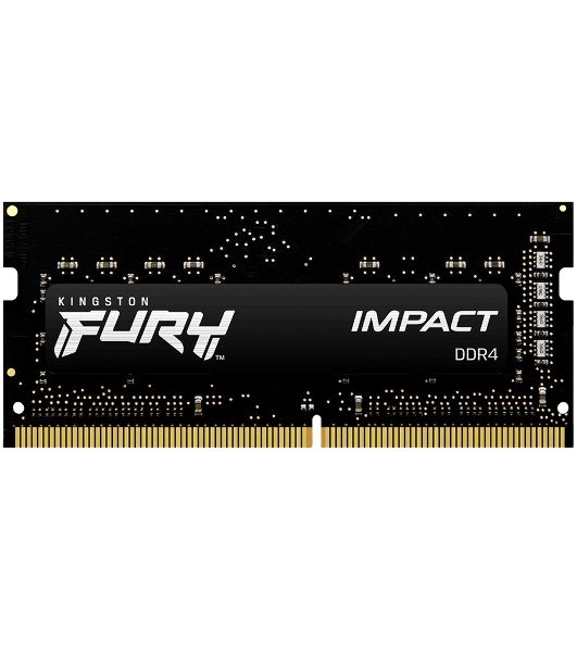 Оперативная память Kingston Fury Impact, DDR4, 16GB (1x16GB), 3200MHz, CL20, SO-DIMM