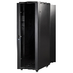 Шкаф 19' Business, 22U 600x800, черный, передняя дверь стекло, задняя дверь распашная металл, фото3