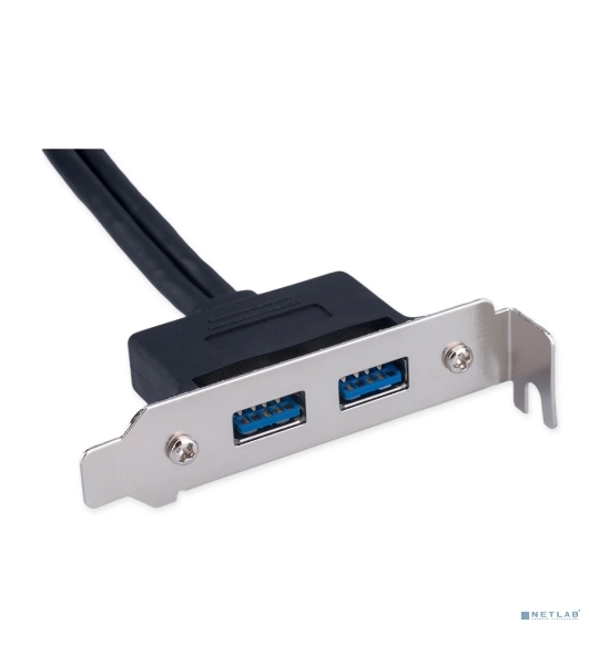 Планка USB 3.0 на заднюю панель низкопрофильная Cablexpert CC-USB3-RECEPTACLE-LP, 2 порта USB