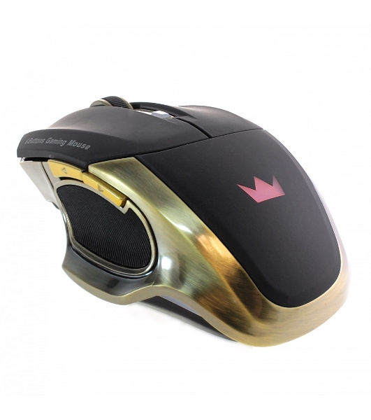 Мышь беспроводная Crown Gaming CMXG-605 черный, 1600 dpi, радиоканал, USB, кнопки - 6