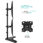 Кронштейн ONKRON D208FS для двух мониторов 13'-32' настольный, черный, фото19