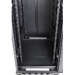 Шкаф 19' Business, 22U 600x800, черный, передняя дверь стекло, задняя дверь распашная металл, фото2