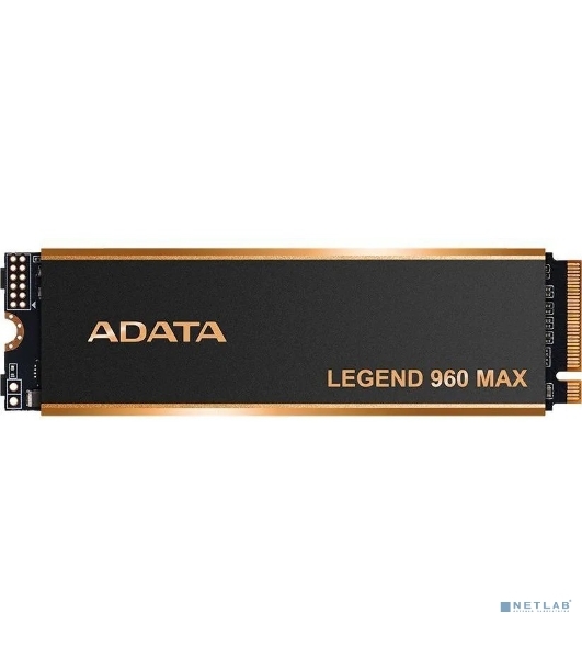 Накопитель SSD ADATA LEGEND 960 MAX, 2Tb, PCIe 4.0 x4, M.2 2280, NVMe, R/W 7400/6800, с радиатором