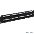 Патч-панель UTP 19' 48 port кат.6 ExeGate разъем KRONE&110 (dual IDC), 2U, RoHS, черный, фото3