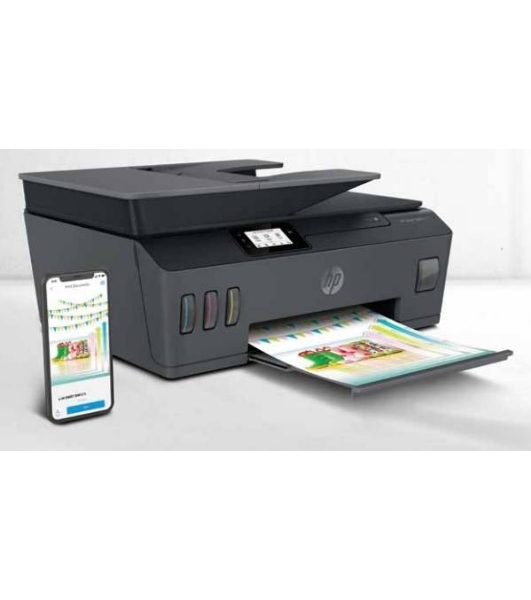 МФУ струйное HP Smart Tank 615 AiO (Y0F71A), A4, цветной, печ. до 22 стр/мин. (ч/б) до 16 стр/мин. (цвет), скан. до 5 стр/мин. (ч/б) 3 стр/мин. (цвет), 1200 x 1200 dpi (ч/б печать, скан.) 1200 x 4800 dpi (печать цвет), USB, Wi-Fi, BlueTooth, Air Print, Mopria