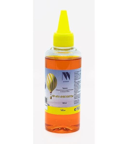 Чернила NVPrint универсальные на водной основе NV-INK100YBr для аппаратов Brother (100 ml) Yellow