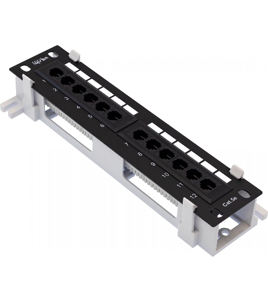 Патч-панель настенная 12хRJ-45, UTP, Cat.5e