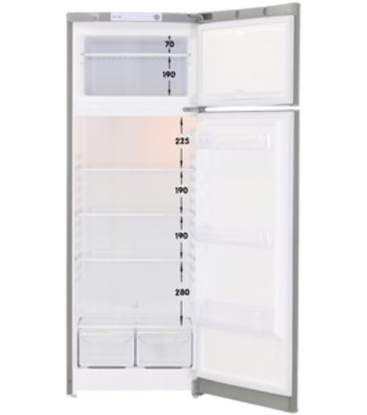Холодильник Indesit TIA 16 G серебристый двухкамерный 245/51л морозилка сверху, ручная разморозка