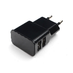 Сетевое зарядное устройство Cablexpert MP3A-PC-12 100/220V - 5V USB 2 порта, 2.1A, черный, фото 1