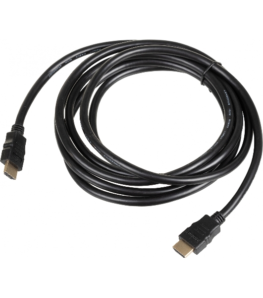 Кабель соединительный аудио-видео HDMI (m)/HDMI (m) 3м. феррит.кольца позолоченные контакты черный (NO NAME)
