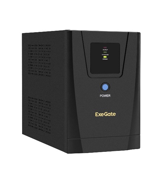 Источник бесперебойного питания ExeGate SpecialPro UNB-1200.LED.AVR.2SH.3C13.USB 1200VA/750W, LED, AVR, 2*Schuko+3*C13, USB,съемн.кабель, металлический корпус, черный