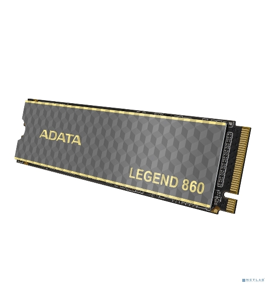 Накопитель SSD ADATA LEGEND 860, 2Tb, PCIe 4.0 x4, M.2 2280, NVMe, R/W 6000/5000, с радиатором