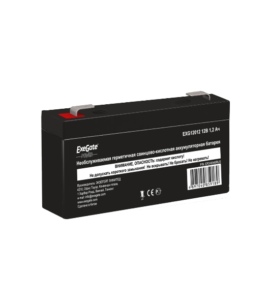 Батарея для ИБП ExeGate EP249948RUS DT 12012/EXG12012 (12V 1.2Ah), клеммы F1
