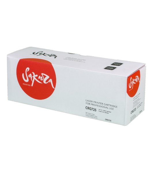 Картридж лазерный Sakura CRG725 для Canon LBP6000/6018/6020/6030/MF3010, черный, 1600 к.