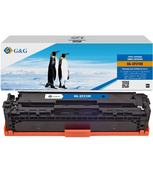 Картридж лазерный G&G GG-CF210X черный (2400 стр.) для HP LJ Pro 200 color Printer M251n/nw/MFP M276n/nw, Canon LBP-7100Cn/7110Cw