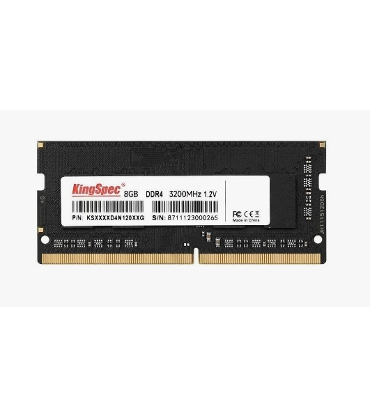 Оперативная память KingSpec DDR4, 8GB (1x8 GB), 3200 MHz, CL22, SO-DIMM