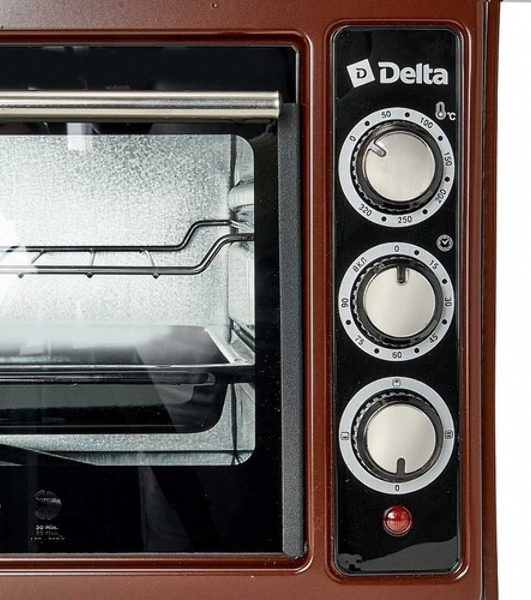 Мини-печь Delta D-0123 коречневый