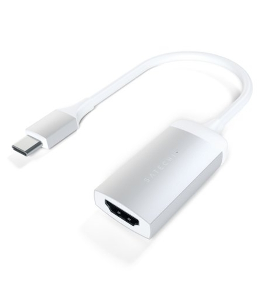 Адаптер Satechi Type-C to HDMI 4K 60HZ. Поддержка 4K/60Hz. Материал корпуса алюминий. Цвет серебряный.