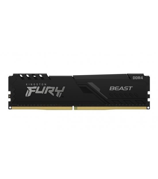 Оперативная память Kingston Fury Beast, DDR4, 32GB (1x32GB), 3200MHz, CL16, DIMM, с радиатором, черный