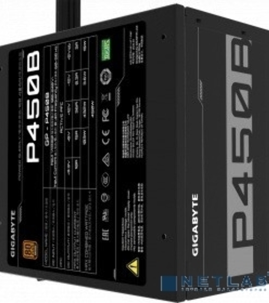 Блок питания Gigabyte GP-P450B, 450Вт, 80 PLUS Bronze, 120мм, черный