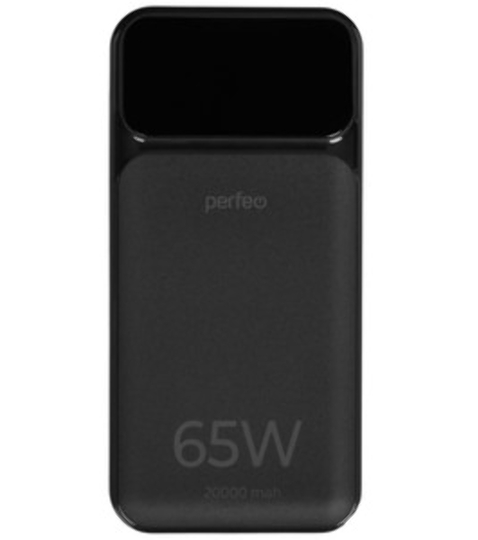 Портативный аккумулятор Perfeo Powerbank LAPTOP 65W 20000 mAh/LED дисплей/PD+QC 3.0/2Type-C/1 USB,max 65W черный