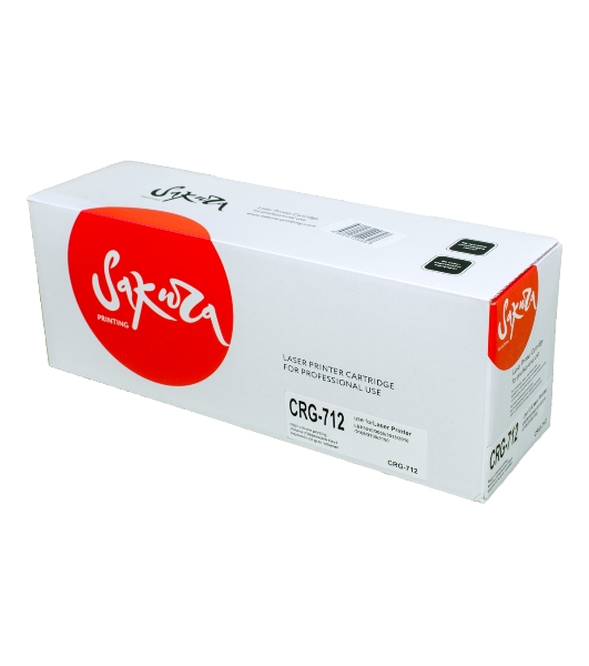 Картридж лазерный Sakura CRG712 для Canon LBP3010,LBP3100, черный, 1500 к.