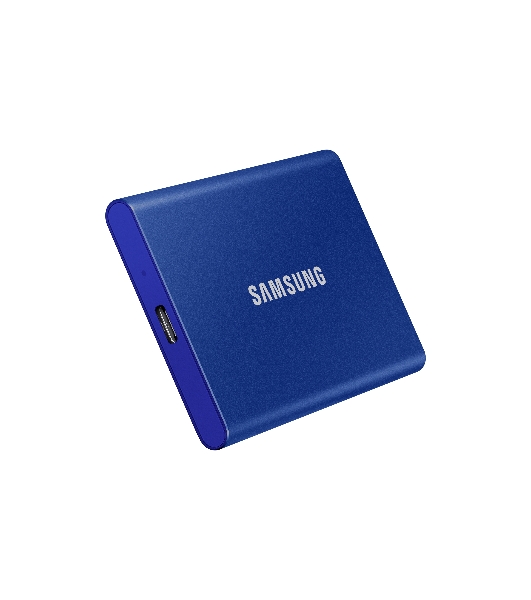 Внешний SSD Samsung T7, 1TB, USB 3.2 Gen 2 Type-C, R/W 1050/1000, синий