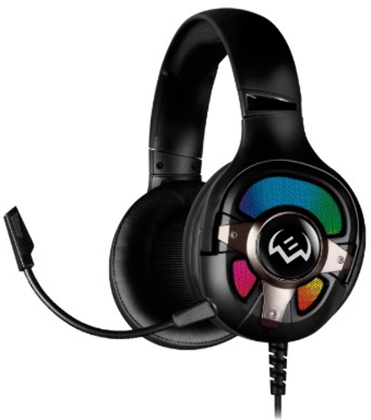 Гарнитура Sven AP-U1100MV чёрный, проводная, USB, подсветка
