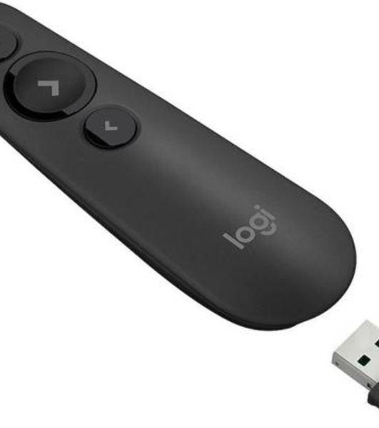 Презентер Logitech R500s Graphite черный, Bluetooth + 2.4 GHz, USB-ресивер, 3 программируемых кнопки, лазерная указка
