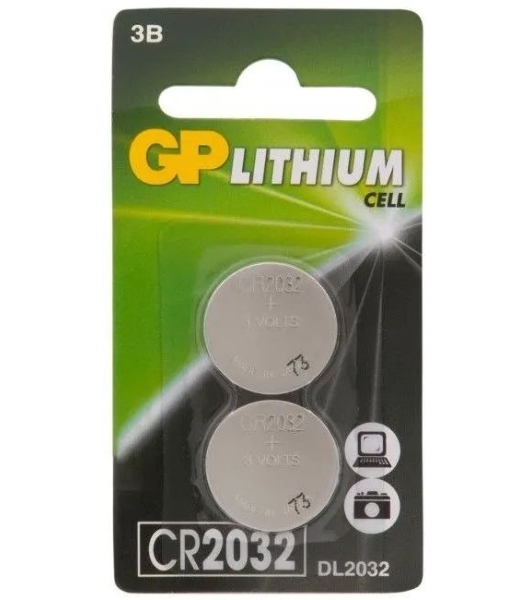 Батарея GP Lithium CR2032 (2шт) блистер