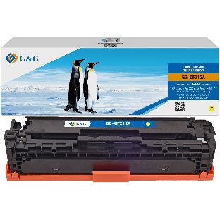 Картридж лазерный G&G GG-CF212A желтый (1800 стр.) для HP LJ Pro 200 color Printer M251n/nw/MFP M276n/nw, Canon LBP-7100Cn/7110Cw
