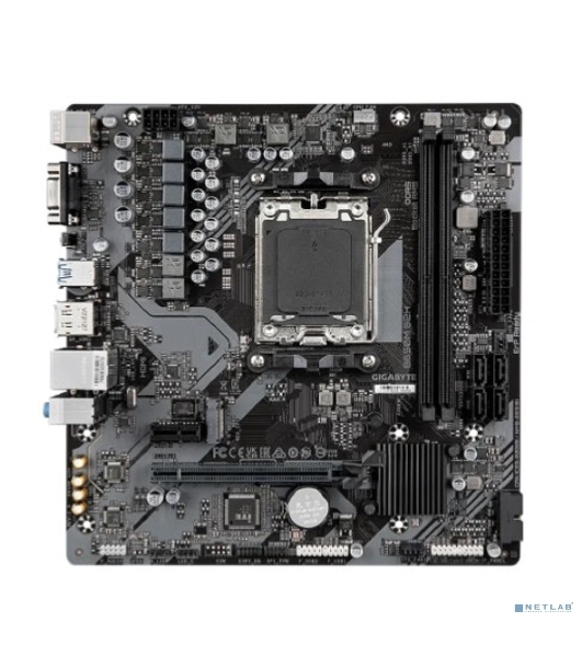 Материнская плата Gigabyte B650M S2H (V1.2/V1.4), AM5, AMD B650, 2xDDR5, 4xSATA, 1xM.2, 1xPCI-E 4.0 x16, 3xUSB-A 3.2 Gen 1, 1xUSB-C 3.2 Gen 1, 1x 1Gb LAN, 3x3.5 мм, 7.1, Micro-ATX