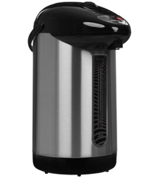 Термопот Centek CT-0080 черный, 3л, 600Вт, 3 способа подачи воды, корпус из нержавеющей стали