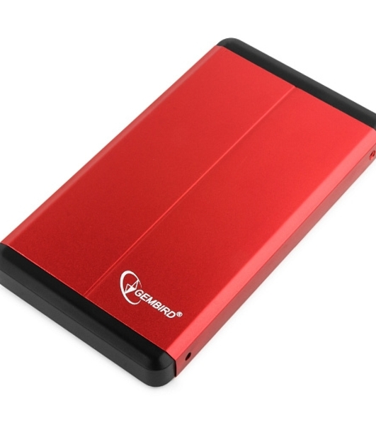 Внешний корпус 2.5' Gembird EE2-U3S-2, красный, USB 3.0, SATA