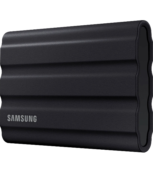 Внешний SSD Samsung T7 Shield, 2TB, USB 3.2 Gen 2 Type-C, R/W 1050/1000, черный