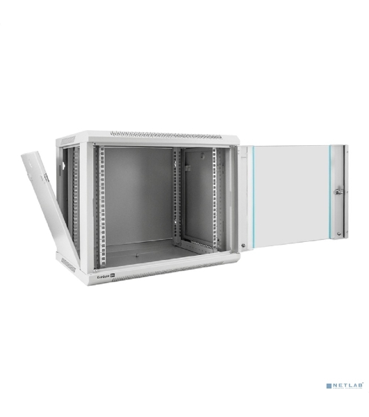 Шкаф телекоммуникационный 19' настенный 9U ExeGate EC-WM-9U.450.G.GREY (19', 9U, 600x450x500 мм (ШхГхВ), передняя дверь закаленное стекло, съемные боковые панели, пыле- и влагозащита IP23, светло-серый RAL 7035)