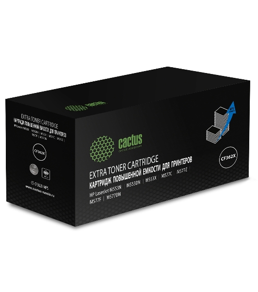 Картридж лазерный Cactus CS-CF362X-MPS, CF362XX желтый (18000 стр.) для HP CLJ M552dn/M553dn/M553N/M553x