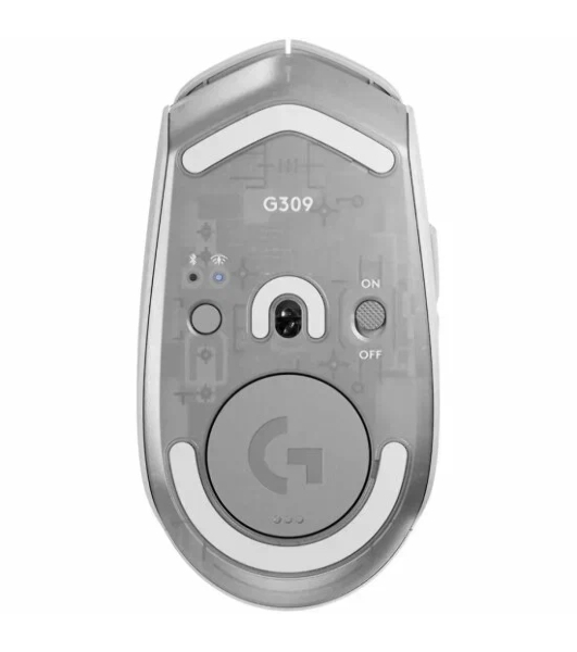 Мышь беспроводная Logitech G309 Lightspeed белый, 25600 dpi, радиоканал, Bluetooth, USB, кнопки - 6