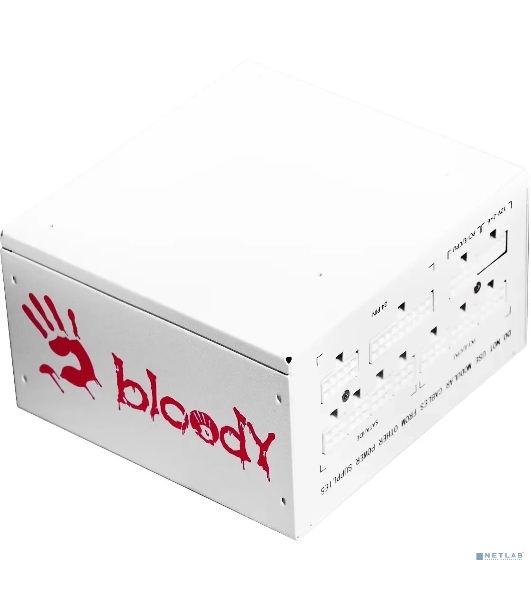 Блок питания Bloody BD-PS750G, 750Вт, 80 PLUS Gold, 120мм, белый