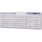 Комплект клавиатура+мышь Smartbuy 107AG беспроводной, USB, 1200 DPI, бело-голубой, фото13