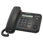 Телефон проводной Panasonic KX-TS2358RUB черный АОН,Caller ID,ЖКД,блокировка набора,выключение микрофона,кнопка 'пауза', фото3
