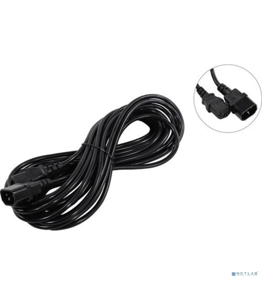 Кабель монитор-компьютер (UPS->уст-во) ExeGate Power EC-10P (С13->С14) VDE-250V-3*0,75-CU, 10A, 10м